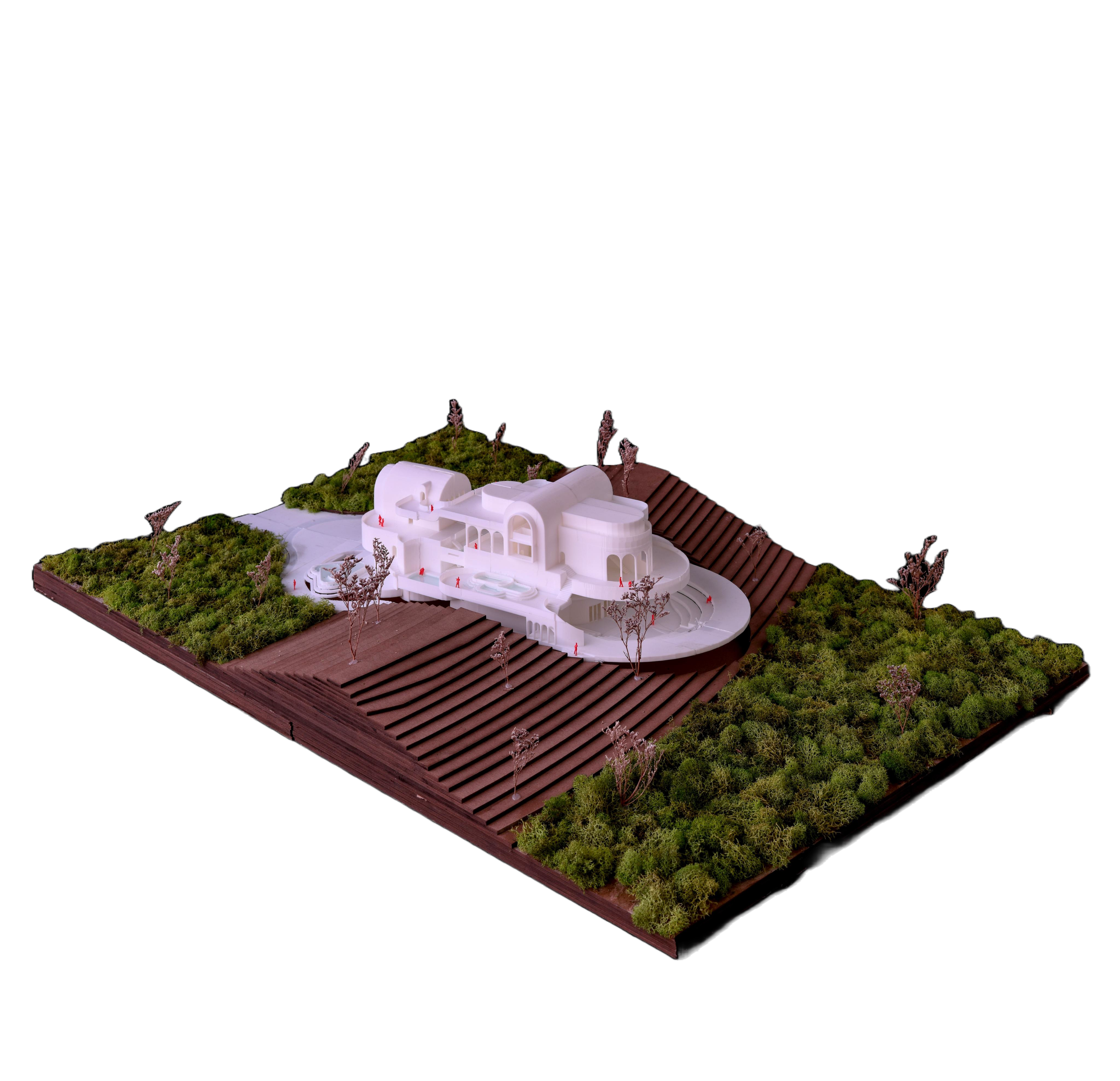 Hillside villa site model